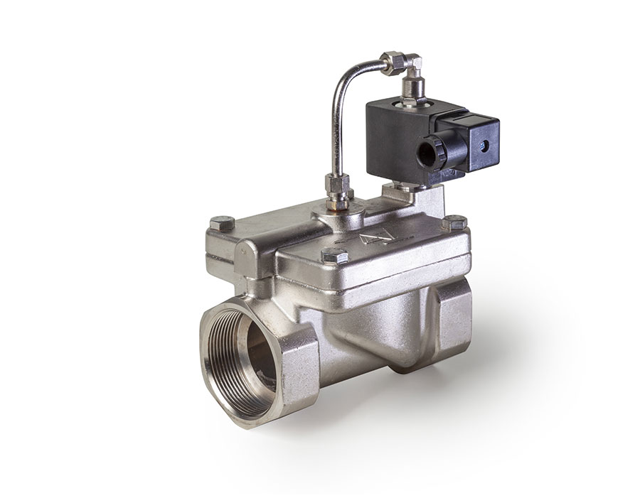 Válvula apertura servoasistida abierta latón niquelado - TAZ Valves